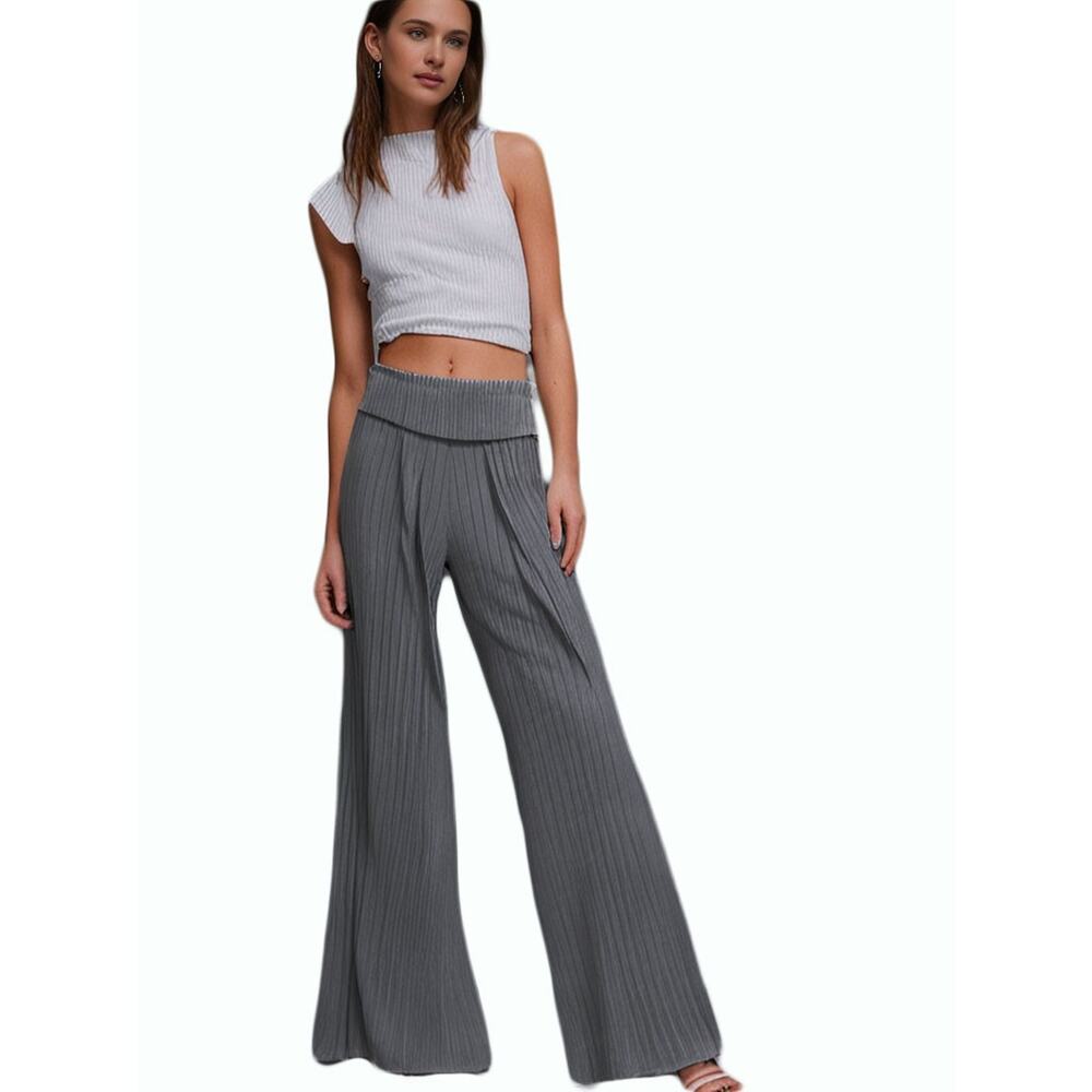 Love Cameron Teen‎ Girls Wide Leg Pants Size Small Gray